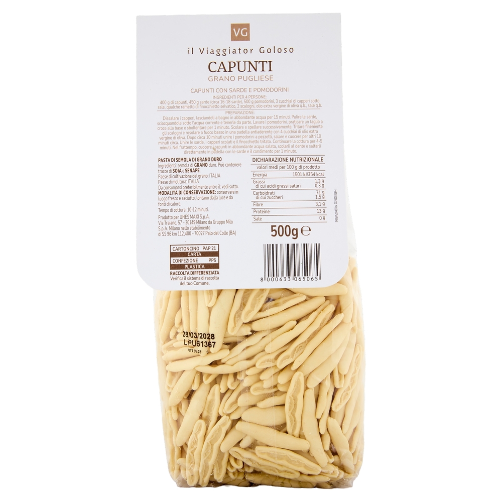 Capunti Il Viaggiator Goloso