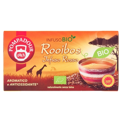 Pompadour Rooibos Infuso Rosso Bio DOP 18 x 1,75 g