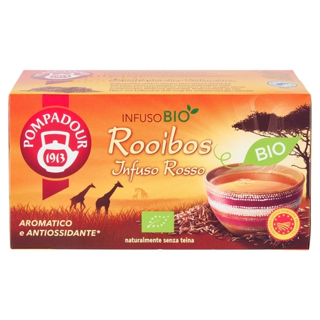 Pompadour Rooibos Infuso Rosso Bio DOP 18 x 1,75 g