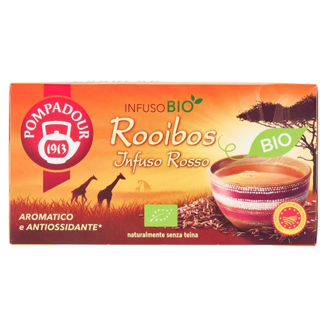 Pompadour Rooibos Infuso Rosso Bio DOP 18 x 1,75 g