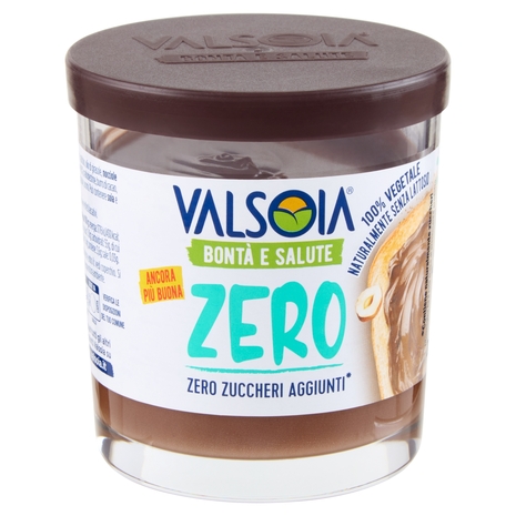 Valsoia Bontà e Salute la Crema alle Nocciole e Cacao Zero Zuccheri Aggiunti* 200 g