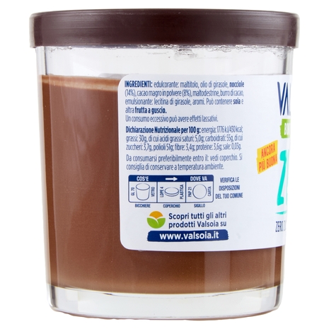 Valsoia Bontà e Salute la Crema alle Nocciole e Cacao Zero Zuccheri Aggiunti* 200 g