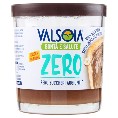 Valsoia Bontà e Salute la Crema alle Nocciole e Cacao Zero Zuccheri Aggiunti* 200 g