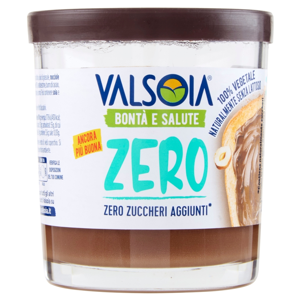 Valsoia Bontà e Salute la Crema alle Nocciole e Cacao Zero Zuccheri Aggiunti* 200 g