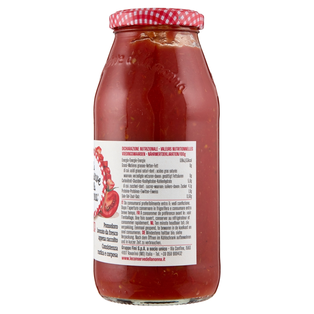 Le Conserve della Nonna Passata Rustica dell'Emilia Romagna 500 g