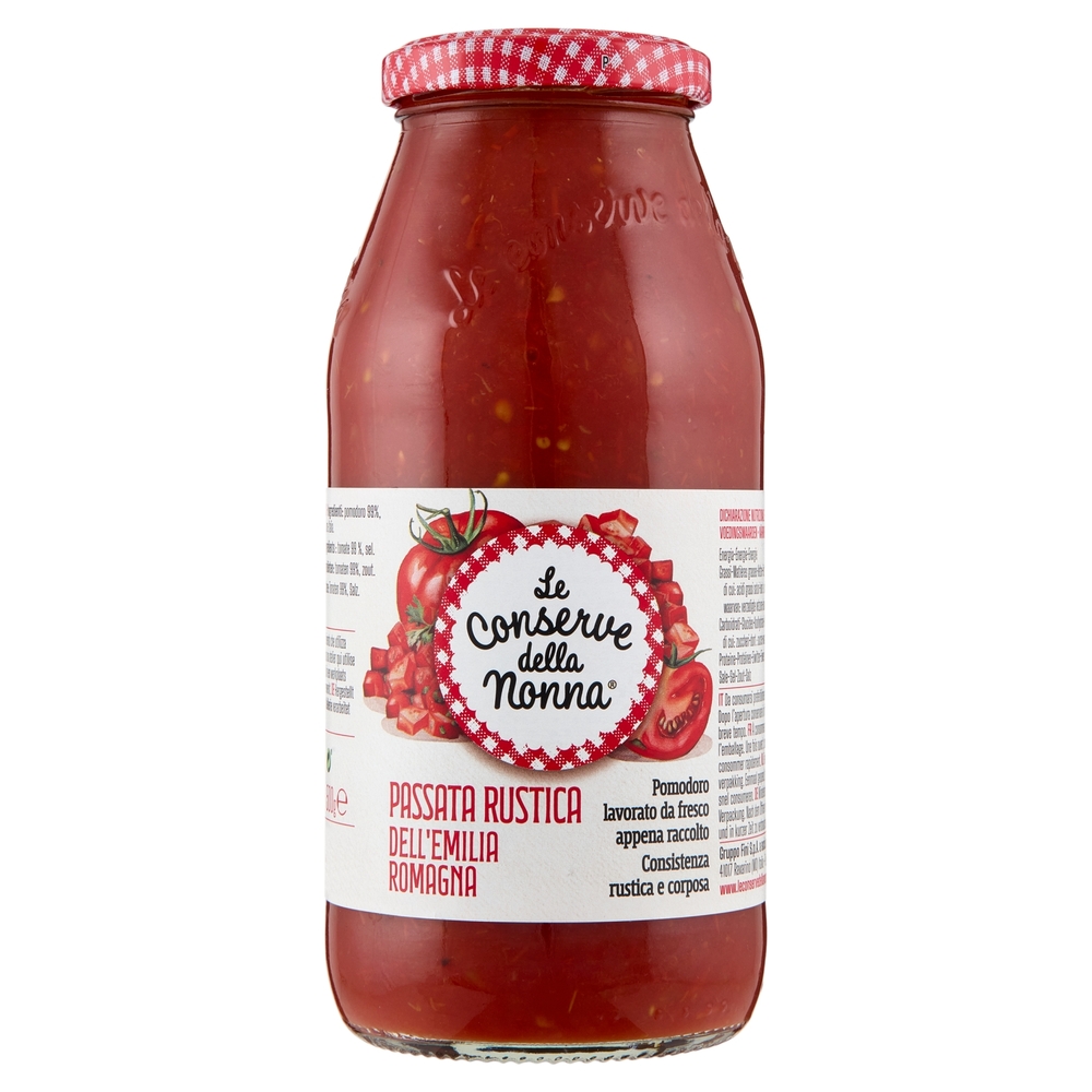 Le Conserve della Nonna Passata Rustica dell'Emilia Romagna 500 g