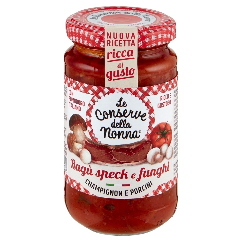 Le Conserve della Nonna Ragù speck e funghi 190 g