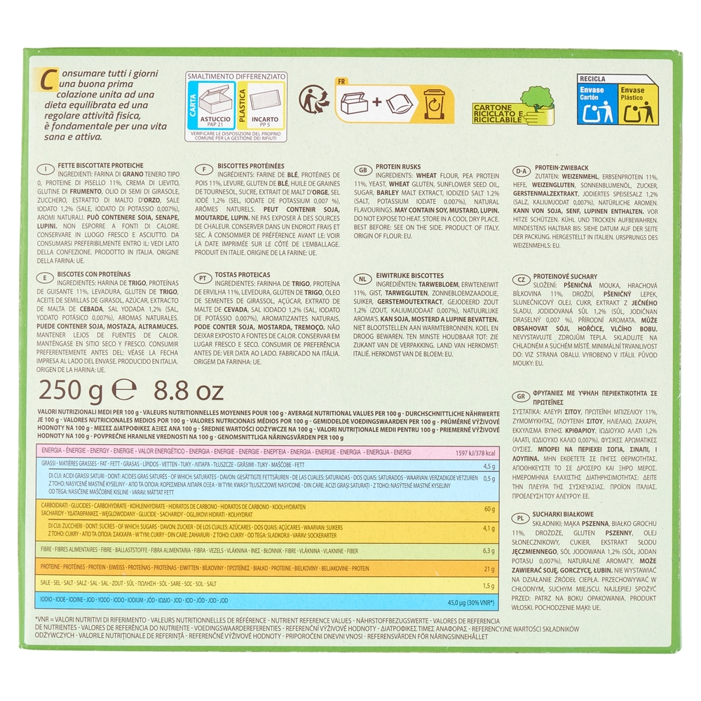 GrissinBon leFrescheBiscottate Proteiche 250 g