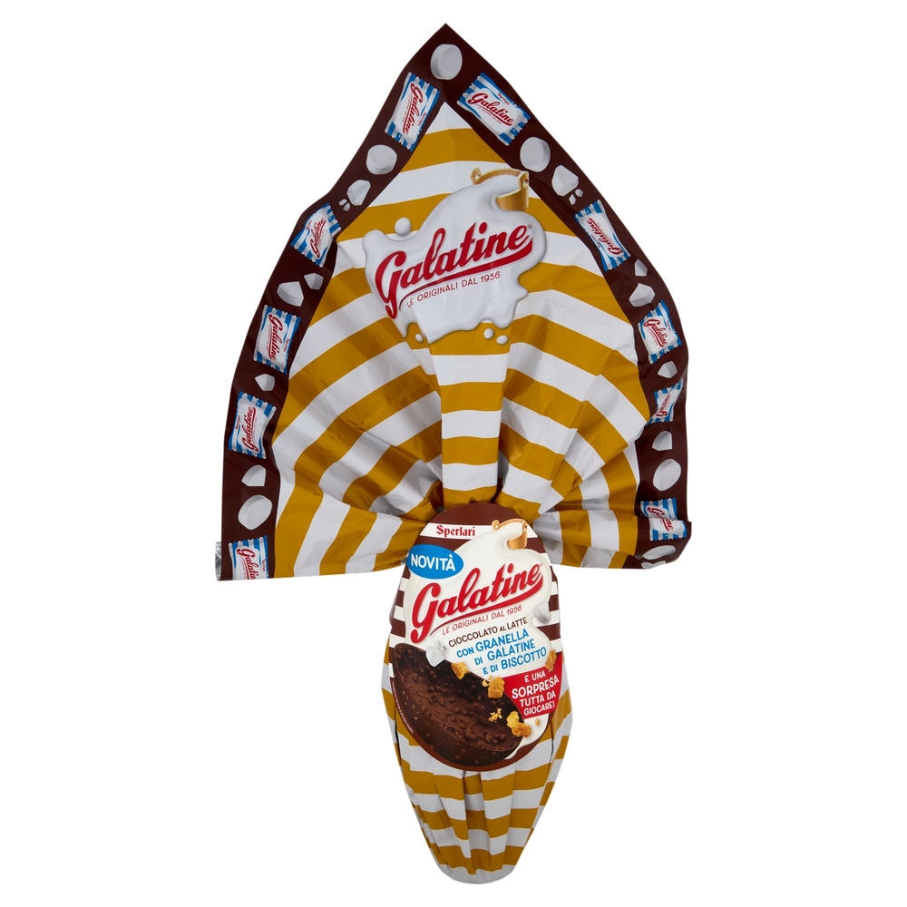 Galatine Cioccolato al Latte con Granella di Galatine e di Biscotto 230 g