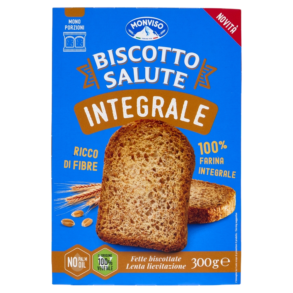 Monviso Biscotto Salute Integrale Fette biscottate 300 g