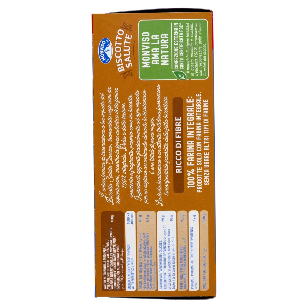 Monviso Biscotto Salute Integrale Fette biscottate 300 g