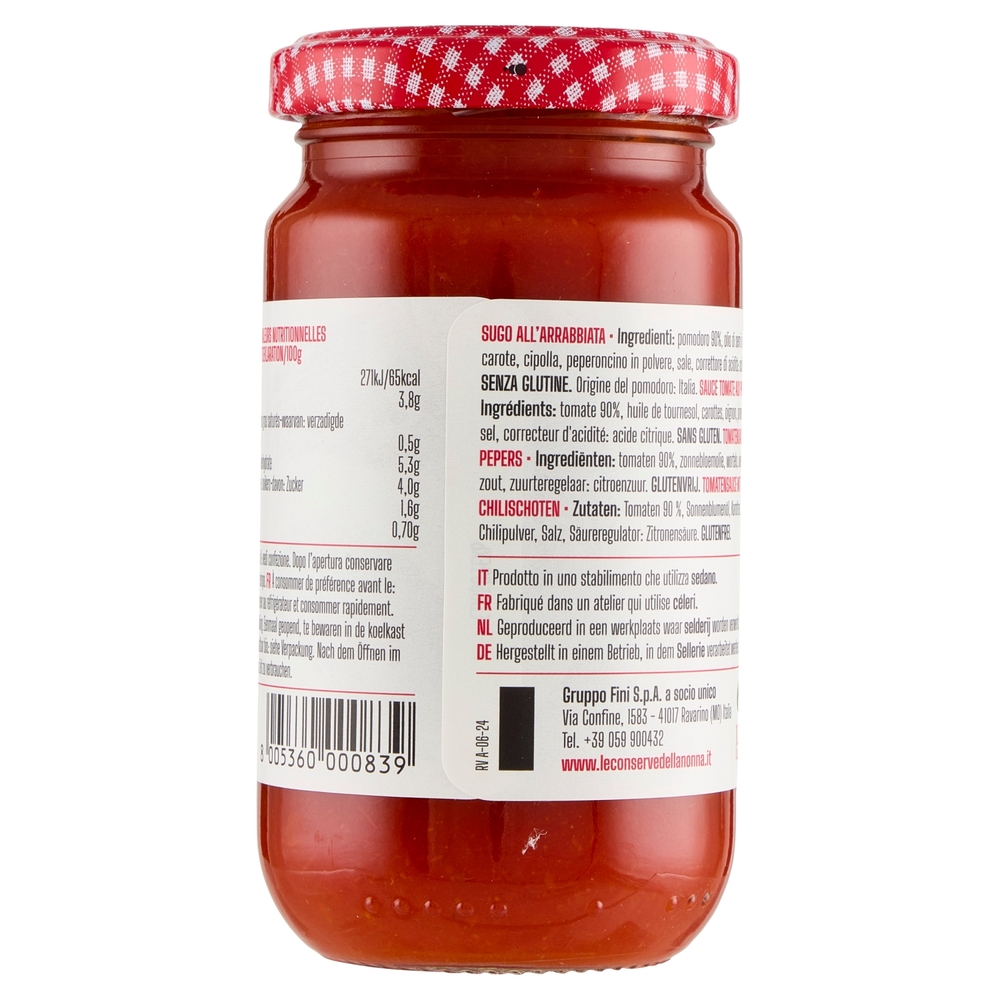 Le Conserve della Nonna Arrabbiata 190 g