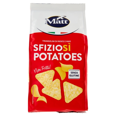 Matt Sfiziosì Potatoes Triangolini di Patate e Mais 60 g