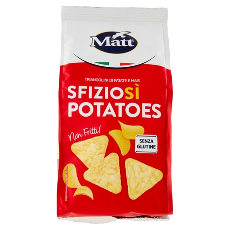 Matt Sfiziosì Potatoes Triangolini di Patate e Mais 60 g