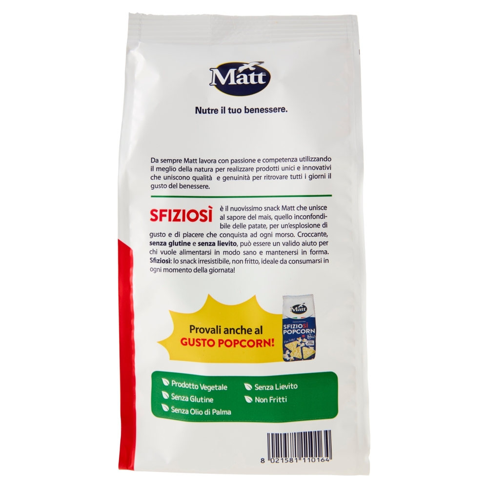 Matt Sfiziosì Potatoes Triangolini di Patate e Mais 60 g