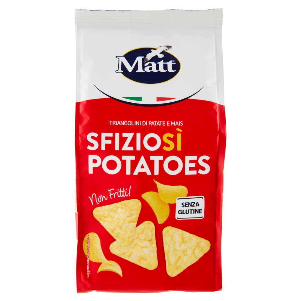 Matt Sfiziosì Potatoes Triangolini di Patate e Mais 60 g