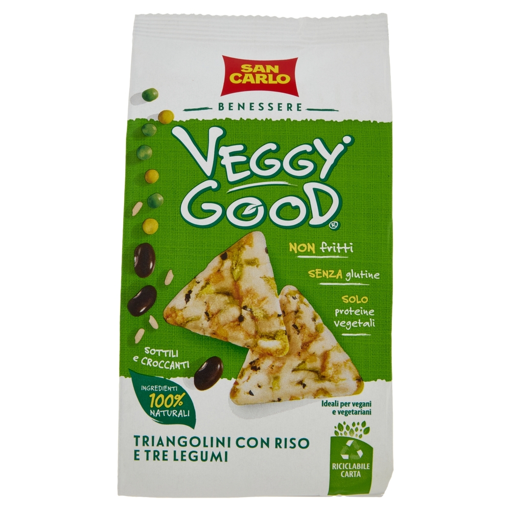 San Carlo Benessere Veggy Good Triangolini con Riso e Tre Legumi 65 g