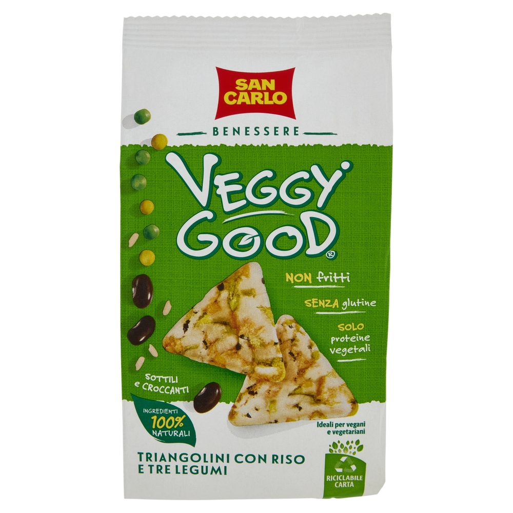 San Carlo Benessere Veggy Good Triangolini con Riso e Tre Legumi 65 g