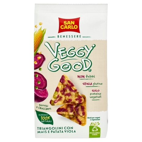 San Carlo Benessere Veggy Good Triangolini con Mais e Patata Viola 65 g