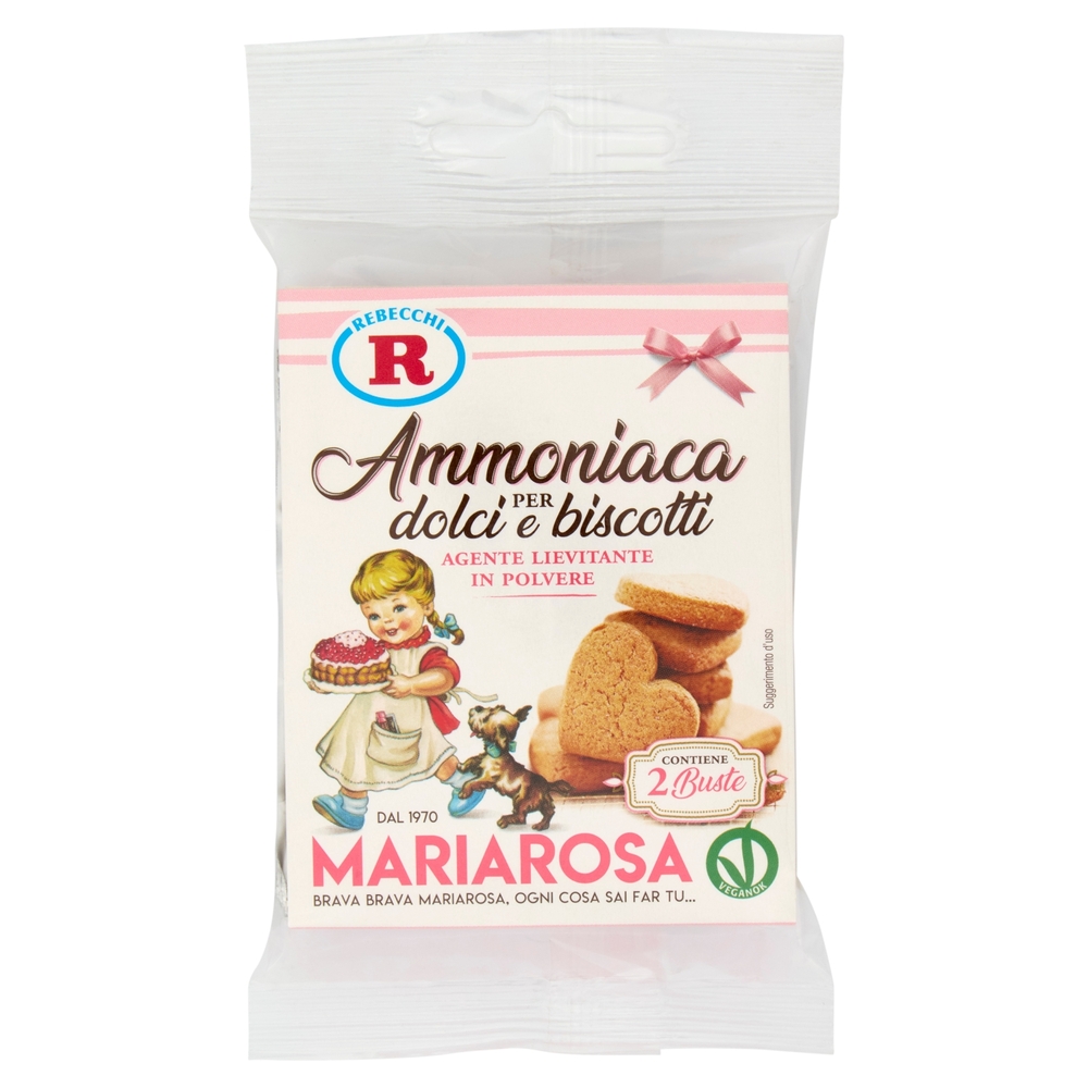 Mariarosa Ammoniaca per dolci e biscotti 2 x 20 g