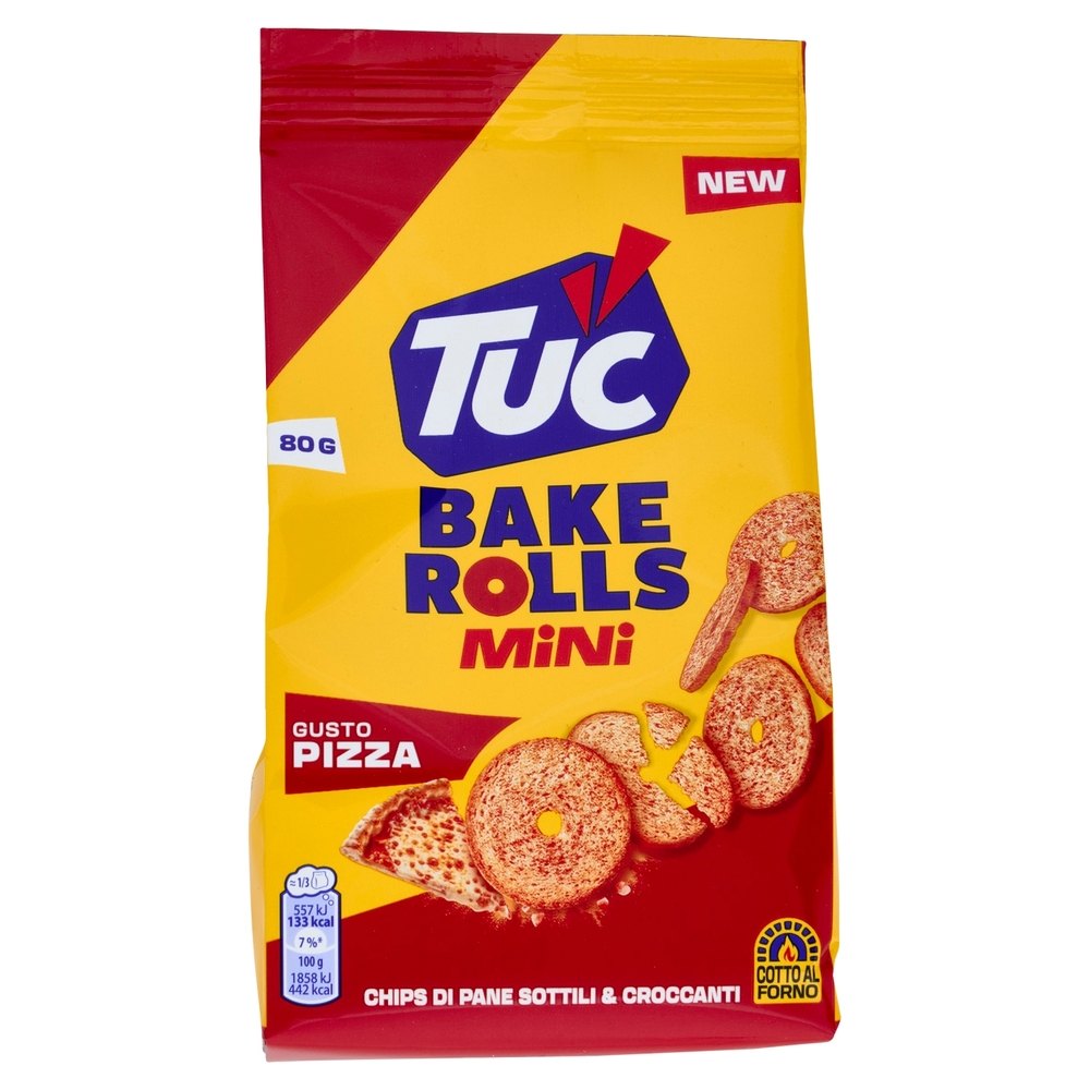 Tuc Bake Rolls Mini Gusto Pizza cotto al forno - 80 g