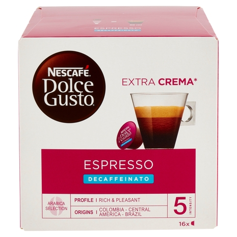 Espresso Decaffeinato 16 Capsule, 112 g