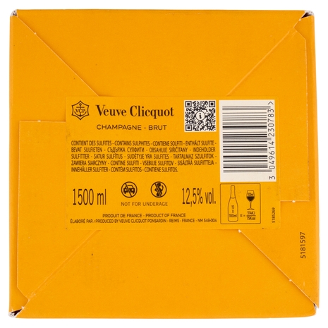 Veuve Clicquot Champagne Brut Astuccio 1500ml