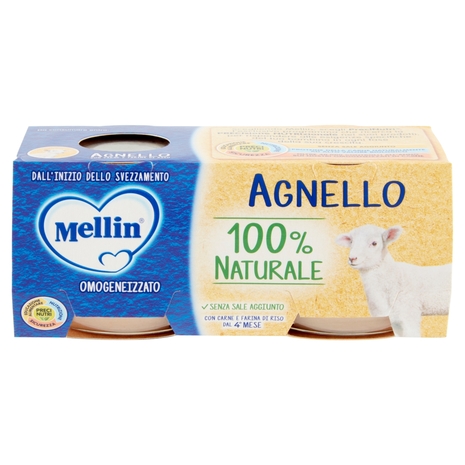 Omogeneizzato Agnello 100% Naturale, 2x80 g