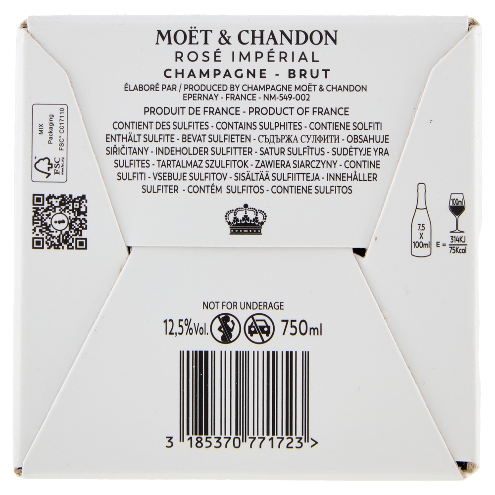 Moët & Chandon Champagne Brut Rosé Impérial Astuccio 750ml