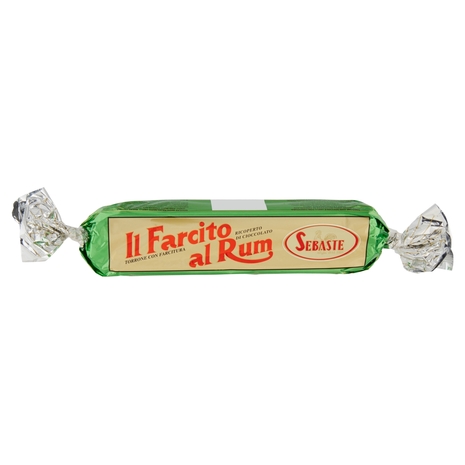 Sebaste il Farcito al Rum Torrone con Farcitura Ricoperto di Cioccolato 250 g