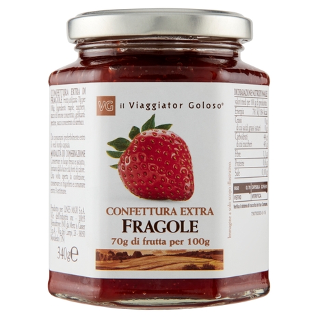 Confettura Extra di Fragole 70%, 340 g