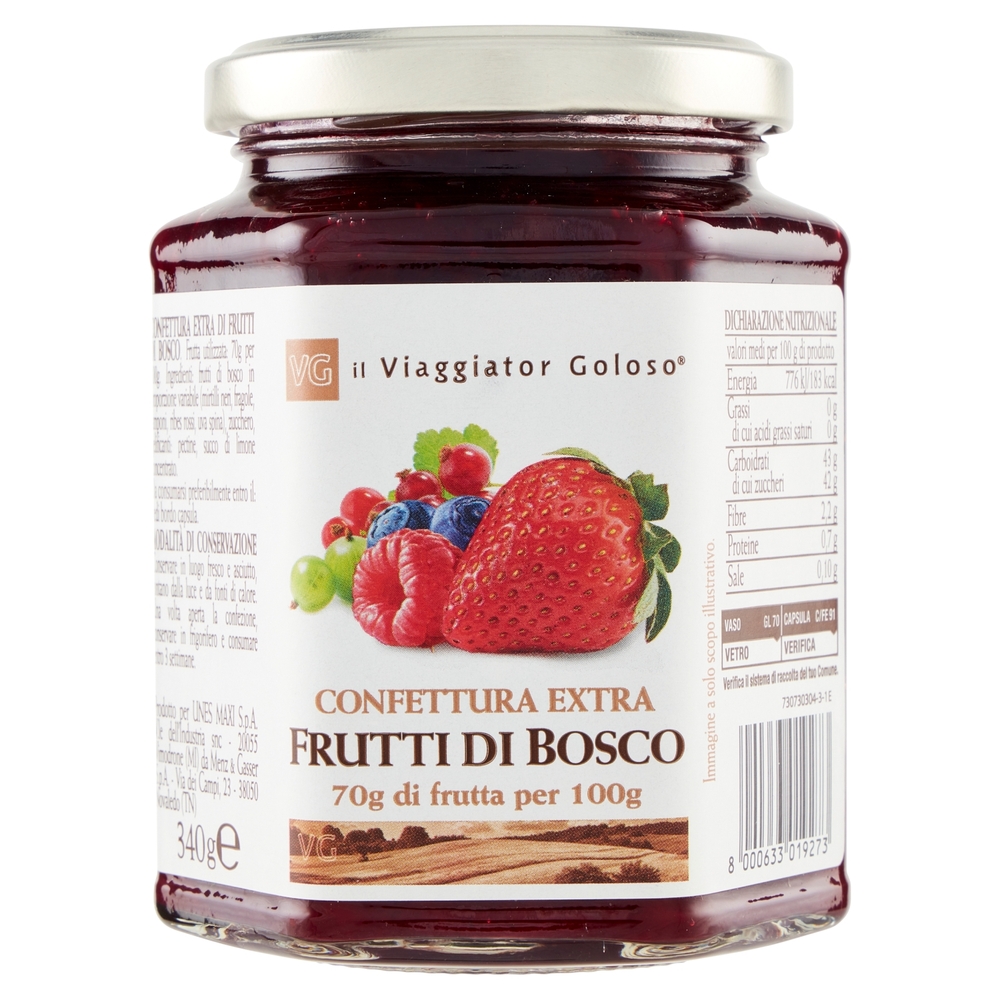 Confettura Extra Fragoline di Bosco 70%, 340 g