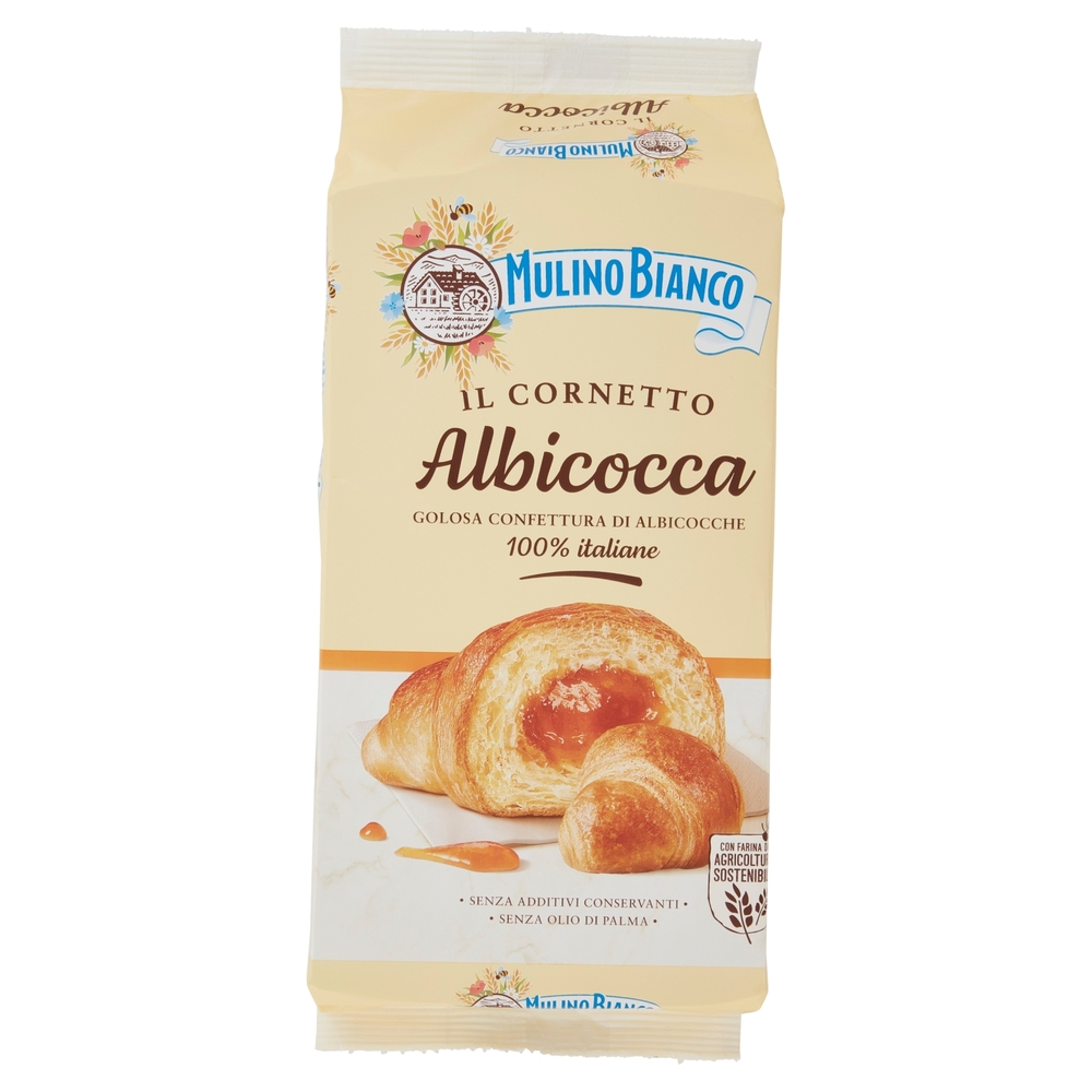 Cornetti Albicocca, 300 g, 6 Pezzi