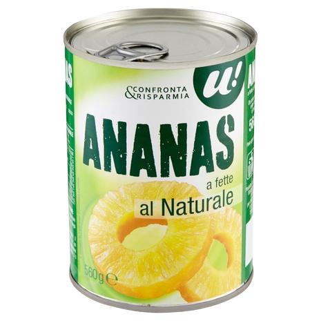 Ananas a Fette al Naturale, 340 g