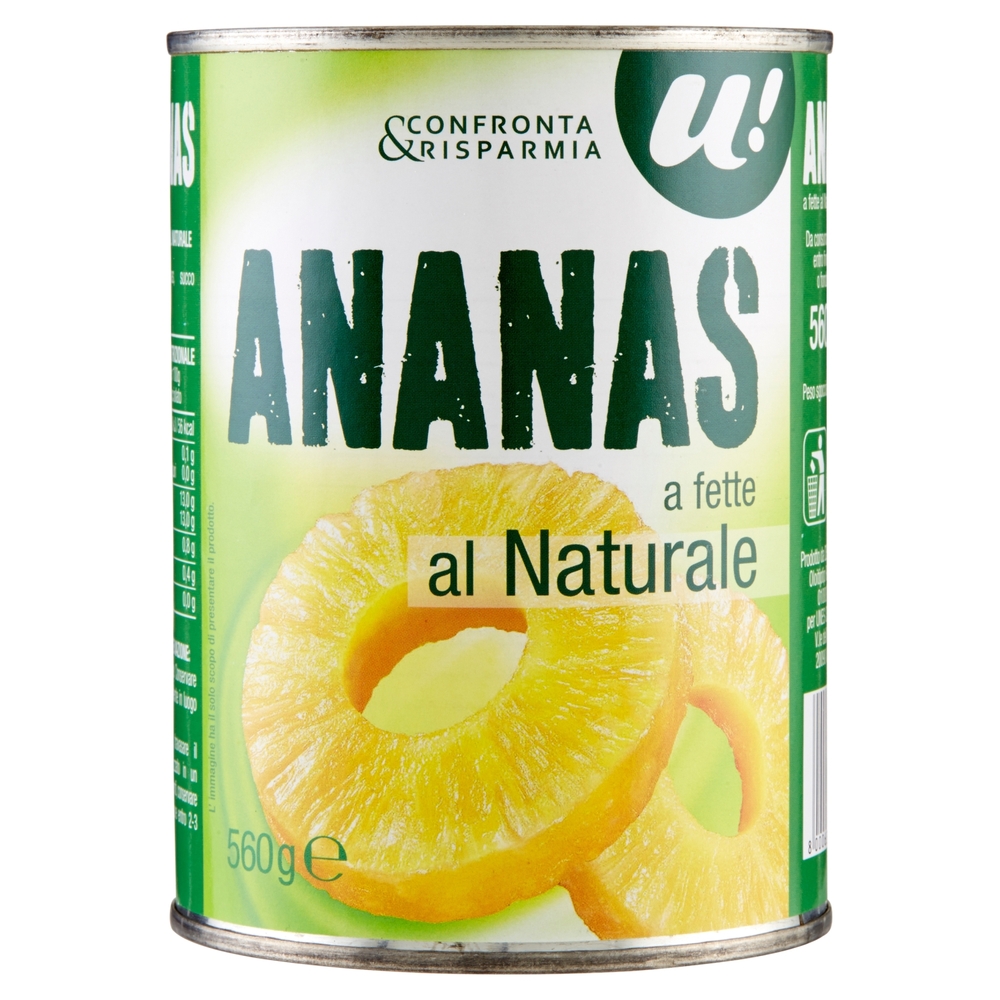 Ananas a Fette al Naturale, 340 g