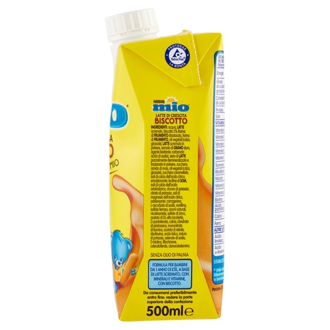 NESTLÉ MIO Latte di Crescita Biscotto da 1 anno brick 500 ml