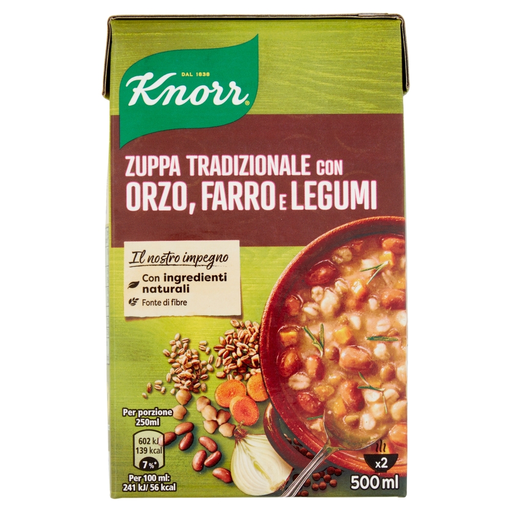 Zuppa Tradizionale con Orzo Farro e Legumi, 500 g
