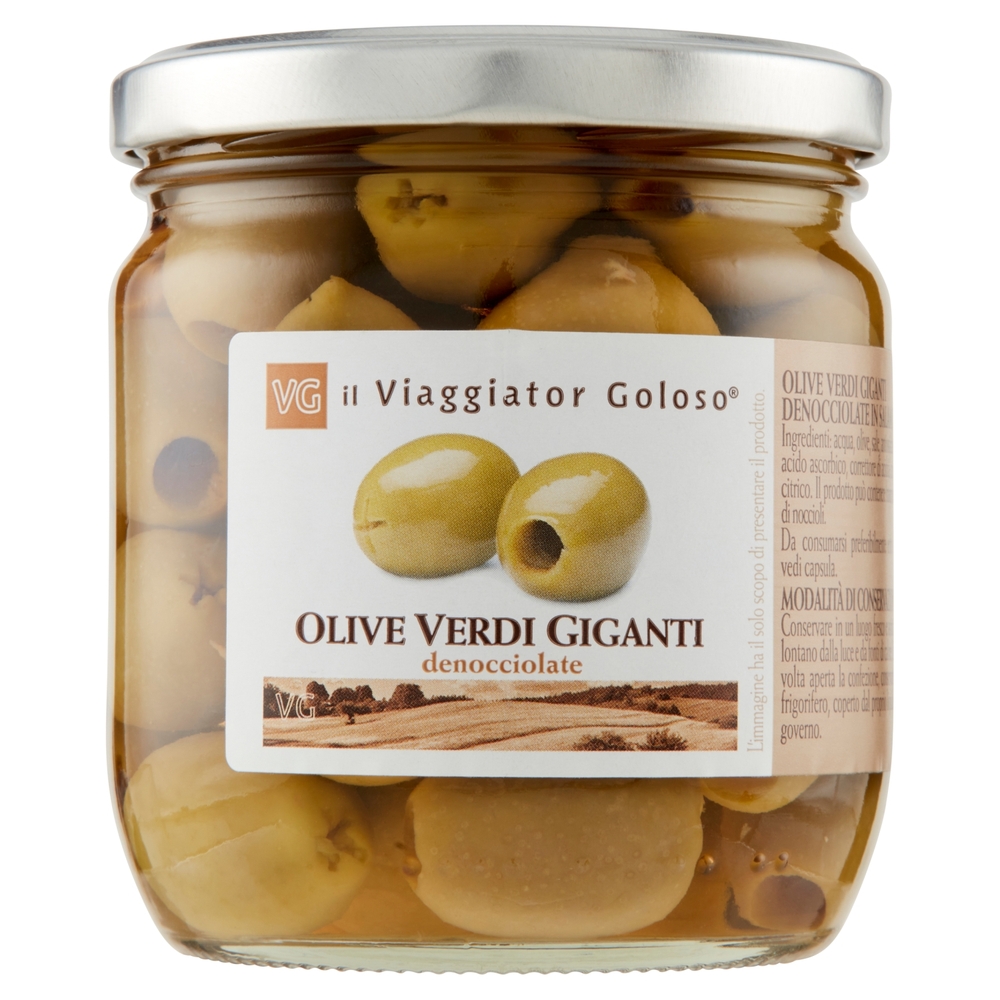 Olive Verdi Giganti Denocciolate, 175 g