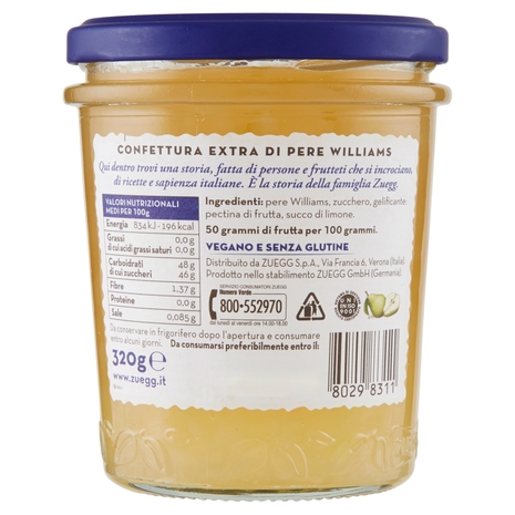 Zuegg I frutteti di Oswald Zuegg Pere Williams 320 g