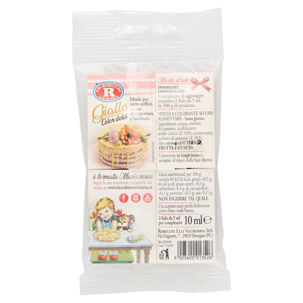 Mariarosa Giallo Color dolci 2 x 5 ml