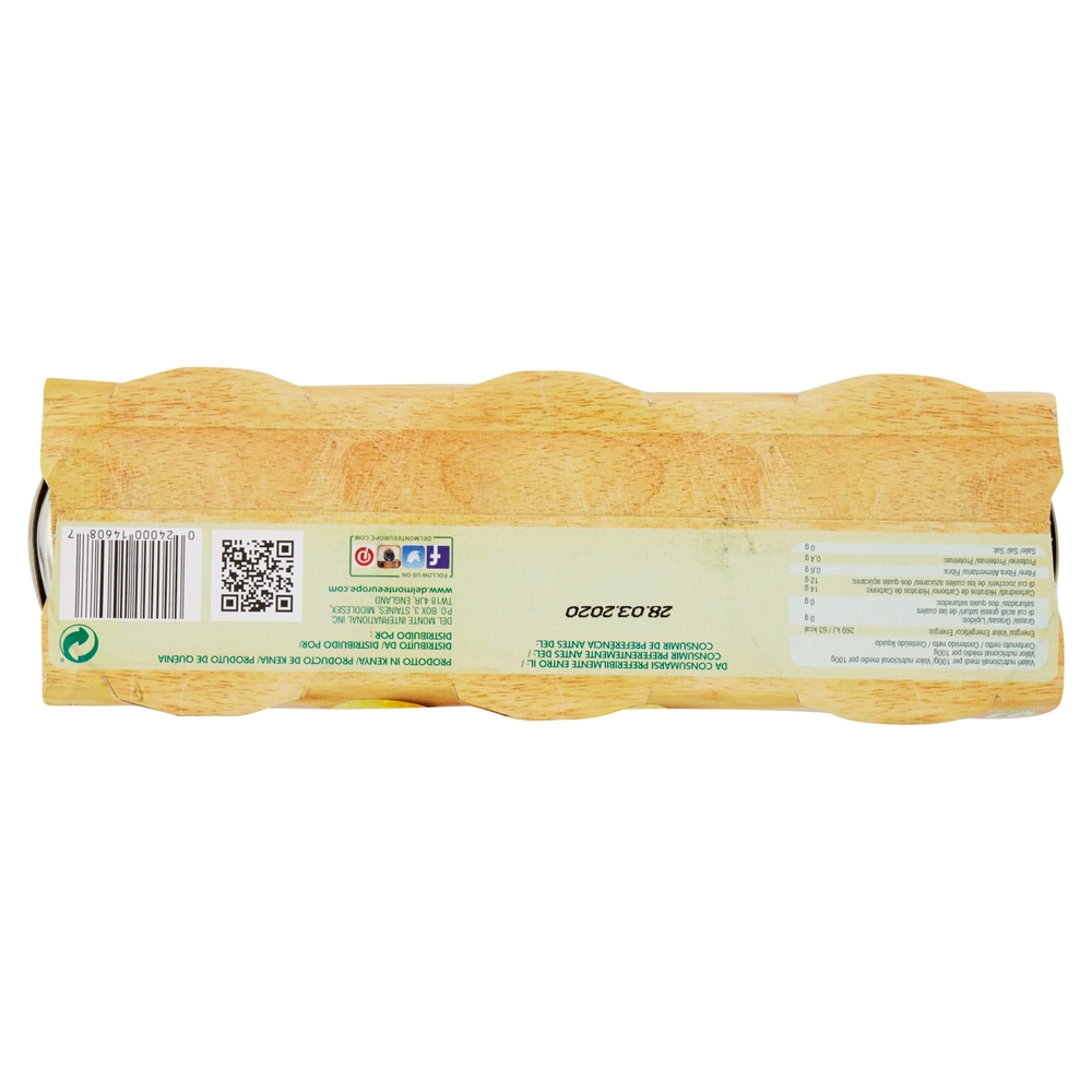 Del Monte Ananas a Fette in Succo 3 x 220 g