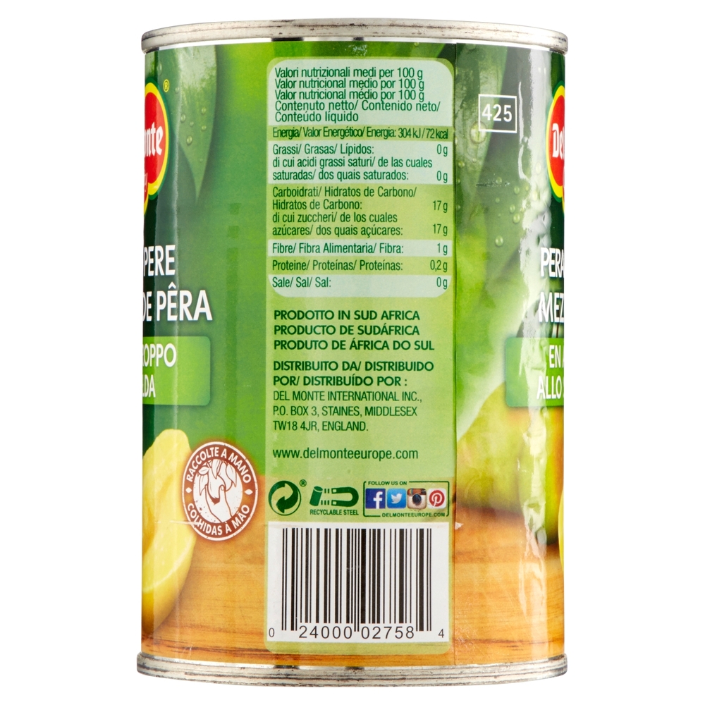 Del Monte Mezze Pere allo Sciroppo 420 g