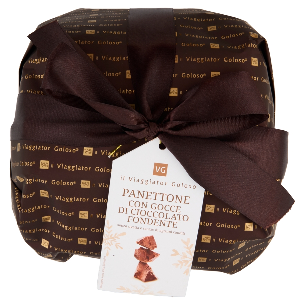 Panettone con Gocce di Cioccolato Fondente Il Viaggiator Goloso