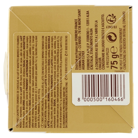Ferrero Rocher 6 Pezzi 75 g