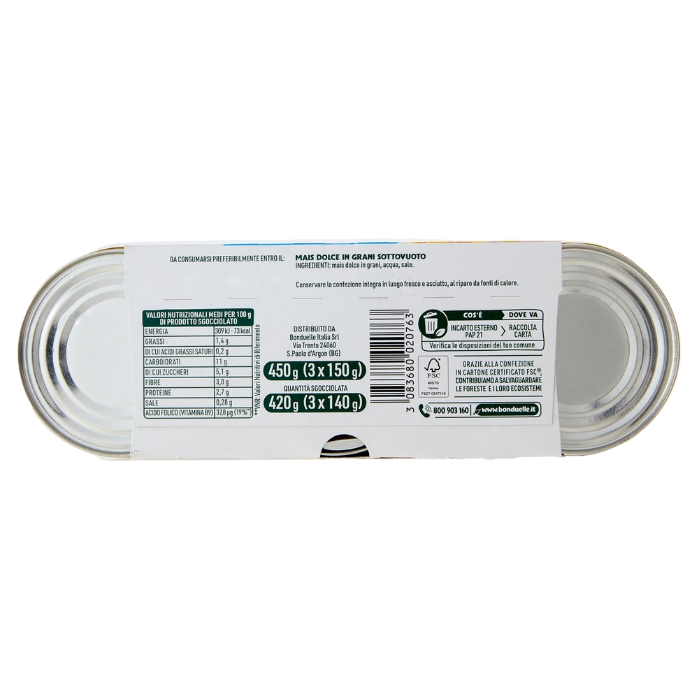 Bonduelle Mais 3 x 150 g