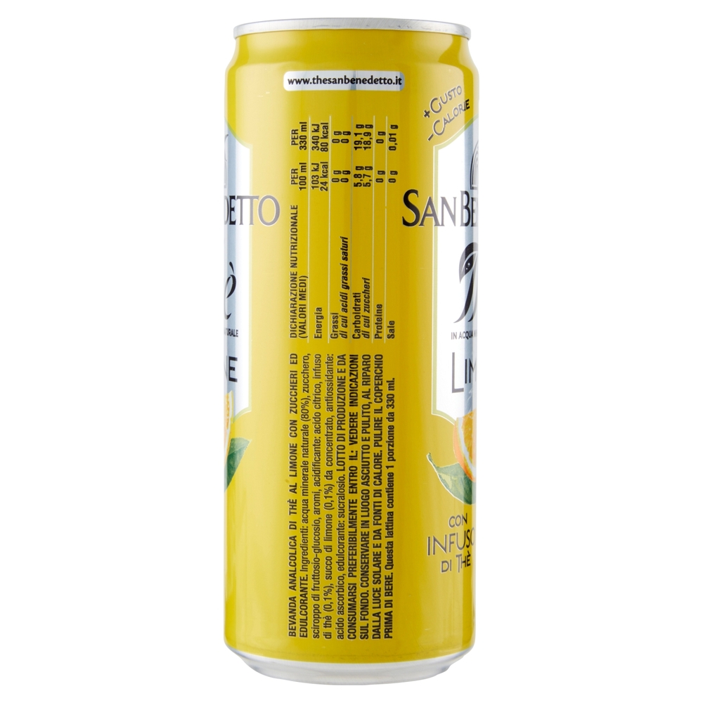 San Benedetto Thè Limone lattina sleek 0,33 L