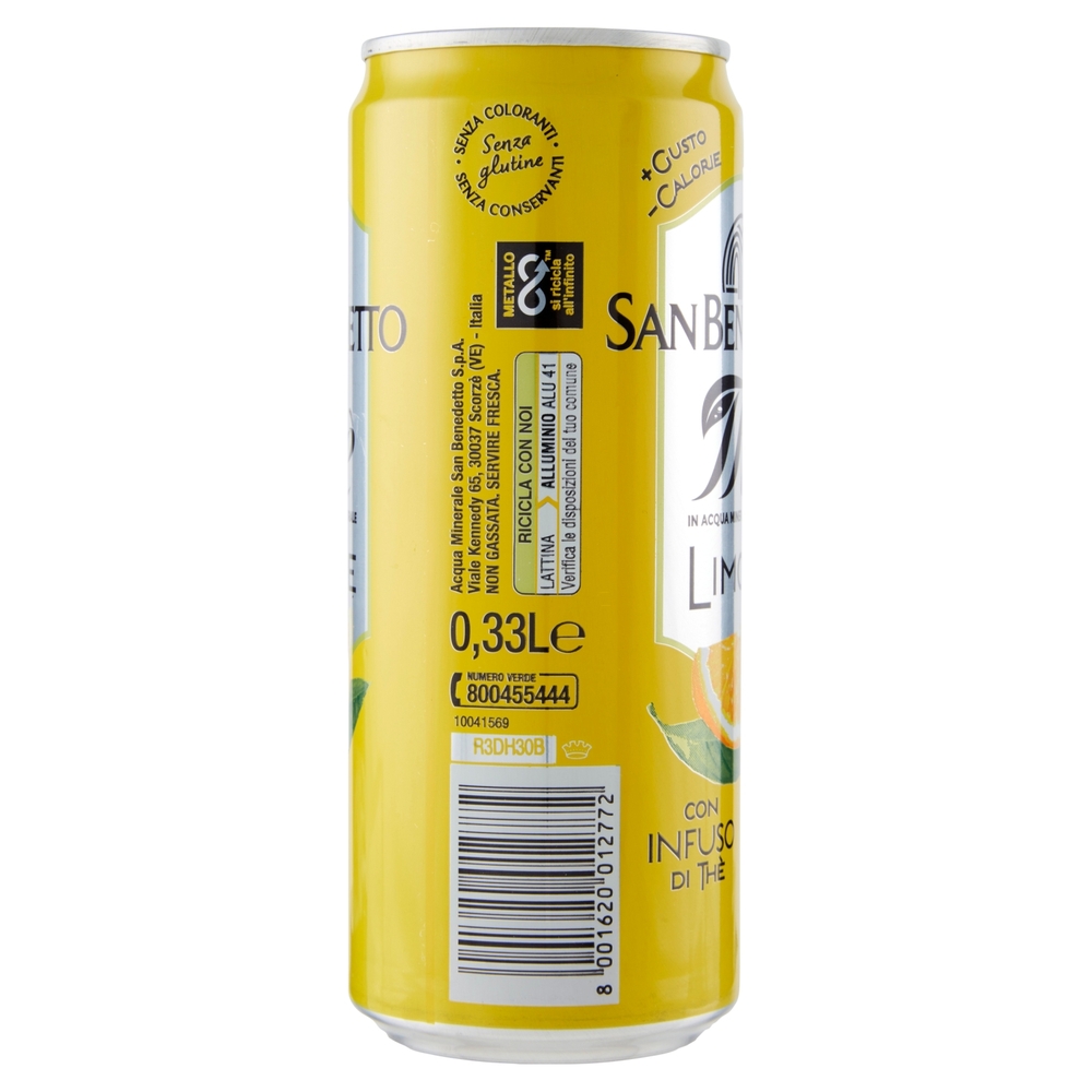 San Benedetto Thè Limone lattina sleek 0,33 L