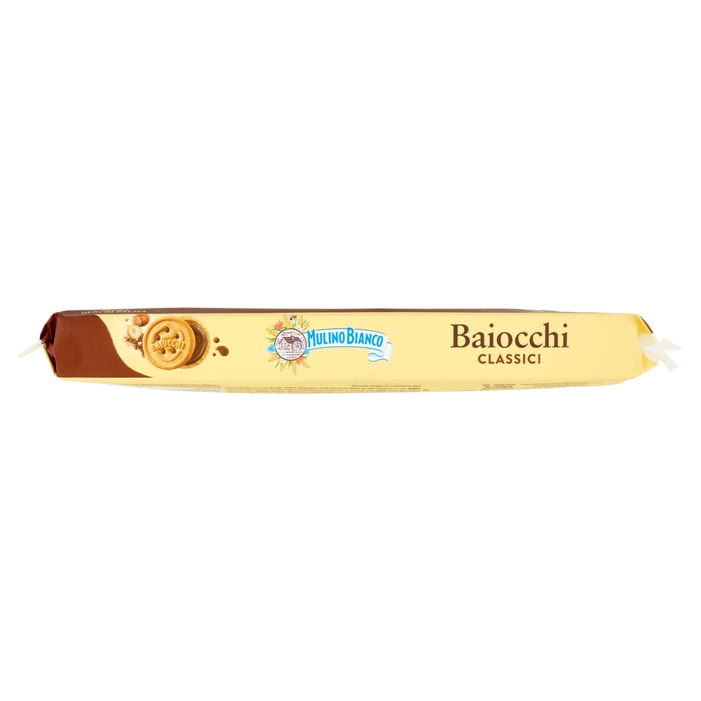 Mulino Bianco Baiocchi Biscotti Snack Farciti con Crema alla Nocciola e Cacao 336g