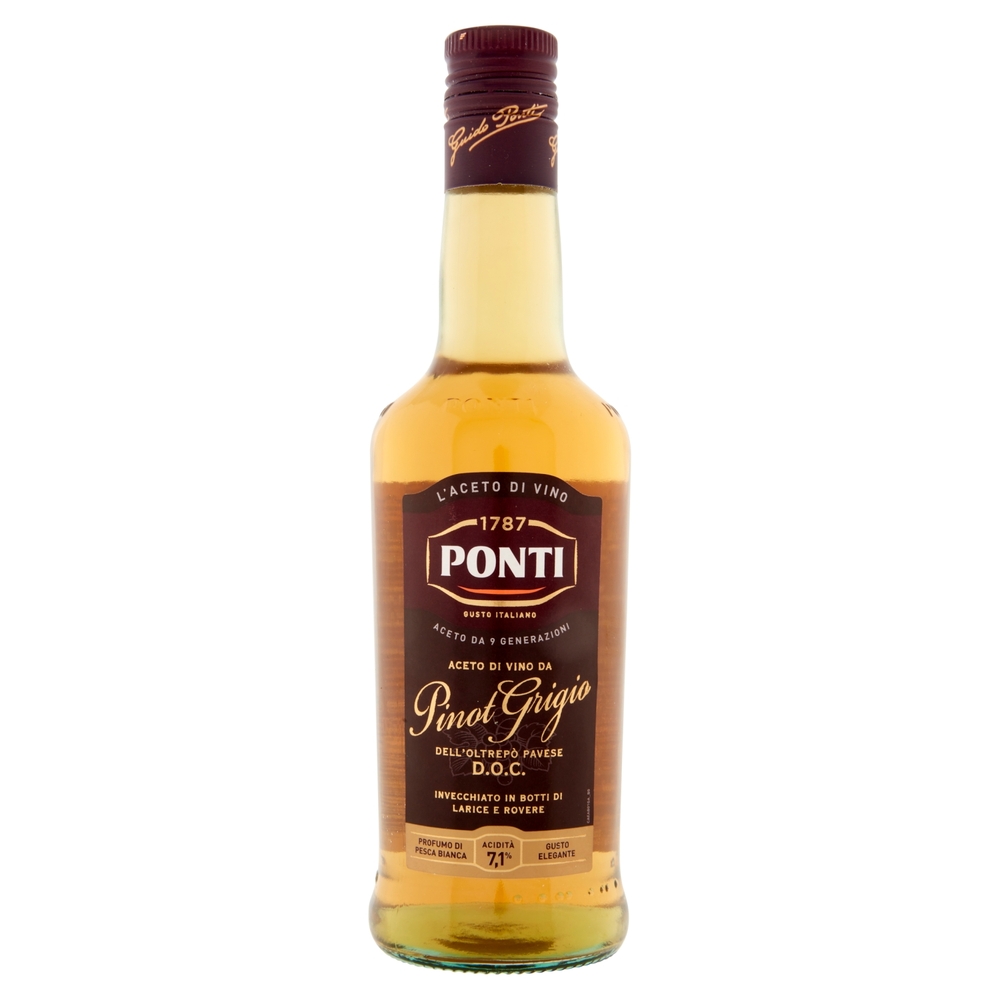 Ponti Aceto di Vino da Pinot Grigio dell'Oltrepò Pavese D.O.C. 500 ml
