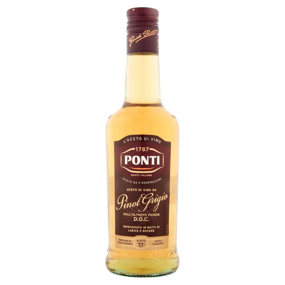 Ponti Aceto di Vino da Pinot Grigio dell'Oltrepò Pavese D.O.C. 500 ml
